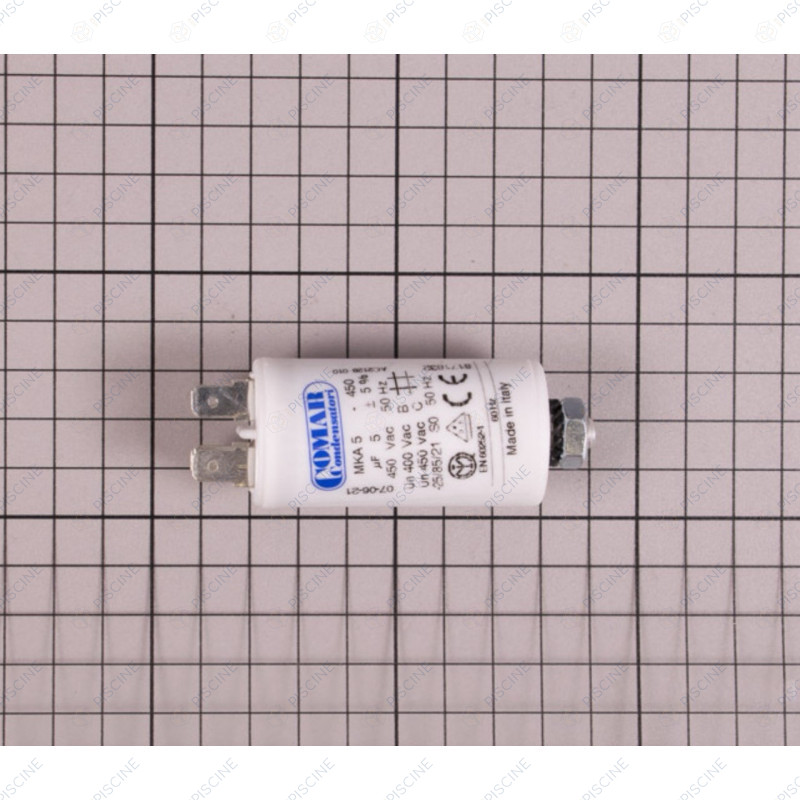 N'EXISTE PLUS - Condensateur 5uF (ZODIAC) reference WTC03936