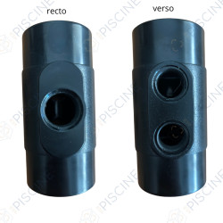 Porte sonde avec deux sondes et detecteur de débit