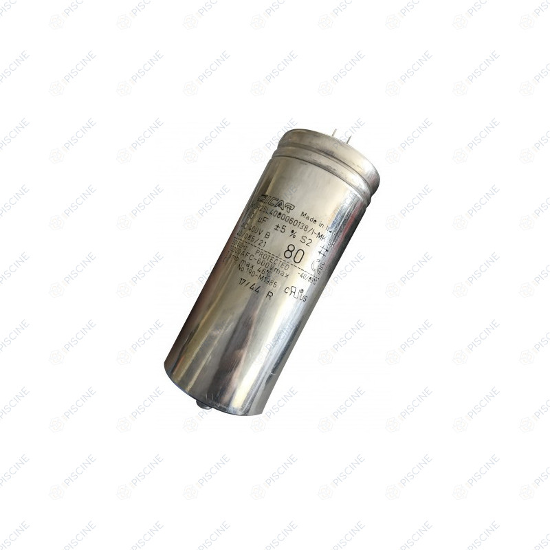 Condensateur compresseur alu 80 uF (Edenpac 4) (ZODIAC) reference B0181900A