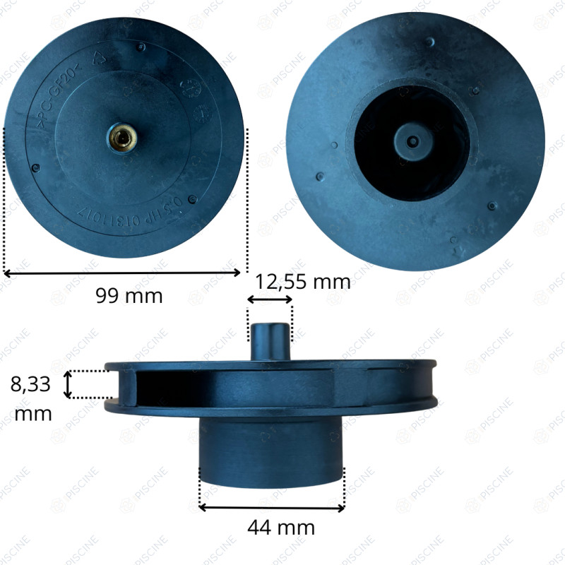 Turbine SS050(220V/50HZ)/ SS100(110V/60HZ) & (220V/60HZ) reference E01311017