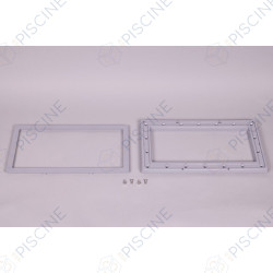 Bride SK GM Béton + enjoliveur + vis métriques M6x12mm - GRIS (Astralpool) - réf. 4402010145