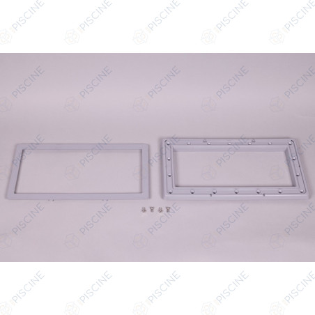 Bride SK GM Béton + enjoliveur + vis métriques M6x12mm - GRIS (Astralpool) - réf. 4402010145