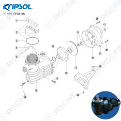 Vue éclatée pompe EPSILON (Kripsol)