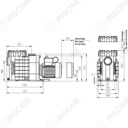 Pompe de filtration piscine BWT Eurostar II Pompe de filtration piscine BWT Eurostar II