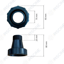 Kit Raccordement 1"1/2 Vanne FSAB Ibiza,Toledo,Balear (KRIPSOL) reference RRFI0006.10R