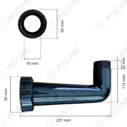 Kit Raccordement 1"1/2 Vanne FSAB Ibiza,Toledo,Balear (KRIPSOL) reference RRFI0006.10R