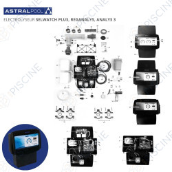 Vue éclatée électrolyseur SELWATCH Plus, REGANALYS, ANALYS 3 (Astralpool)