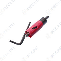 Scie-cloche 22 mm pour perçage tuyau (Zodiac) Electrolyseur Ei