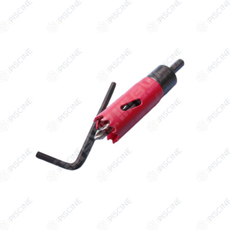 Scie-cloche 22 mm pour perçage tuyau (Zodiac) Electrolyseur Ei