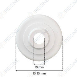 Buse de Refoulement Orientable (Rotule + Siege Filete + Enjoliveur Vissé) - 19mm (HAYWARD)