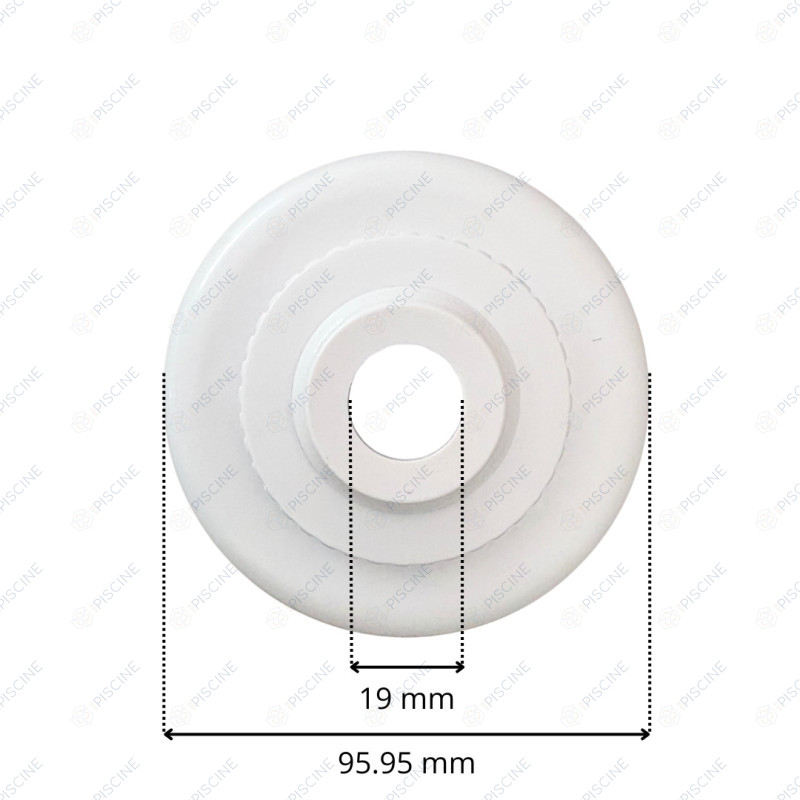 Buse de Refoulement Orientable (Rotule + Siege Filete + Enjoliveur Vissé) - 19mm (HAYWARD) Buse de Refoulement Orientable (Rotule + Siege Filete + Enjoliveur Vissé) - 19mm (HAYWARD)