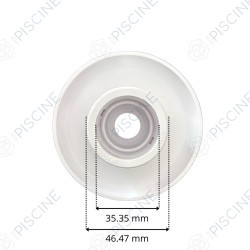 Buse de Refoulement Orientable (Rotule + Siege Filete + Enjoliveur Vissé) - 19mm (HAYWARD)