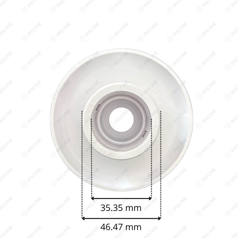 Buse de Refoulement Orientable (Rotule + Siege Filete + Enjoliveur Vissé) - 19mm (HAYWARD) Buse de Refoulement Orientable (Rotule + Siege Filete + Enjoliveur Vissé) - 19mm (HAYWARD)
