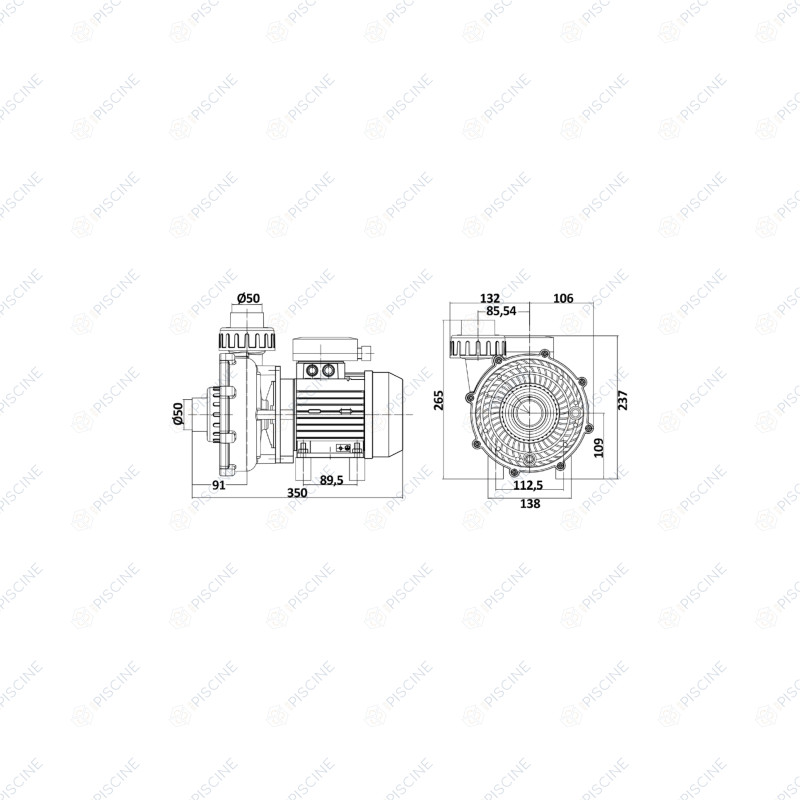 Pompe BTP-400 – Remplacement P18 Desjoyaux | Piscine & Filtration