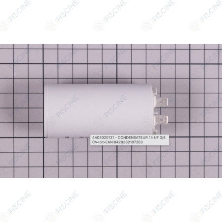 Condensateur 14 µf pompe Sena, Astramax, Glass Plus - 70x36 mm - (ASTRAL) Pompe ASTRAMAX ASTRALPOOL