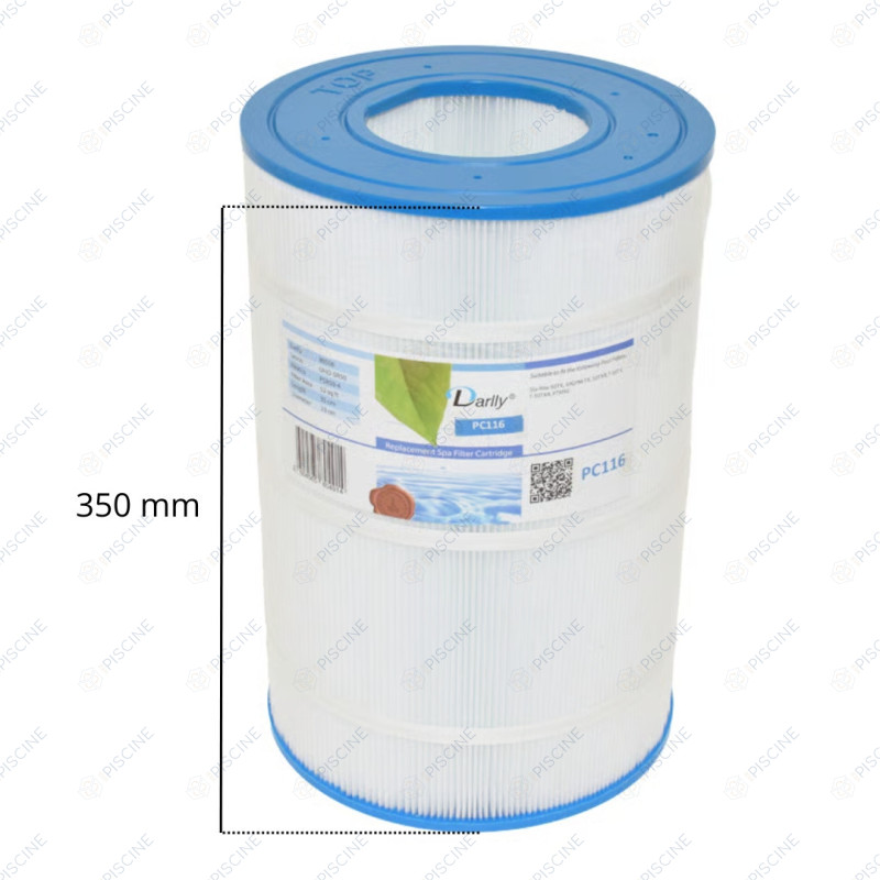 Cartouche filtrante Compatible Sta-Rite 50TX, 50GPM-TX, 50TXR, T-50TX, T-50TXR, PTM50 (Darlly) - réf. PC116