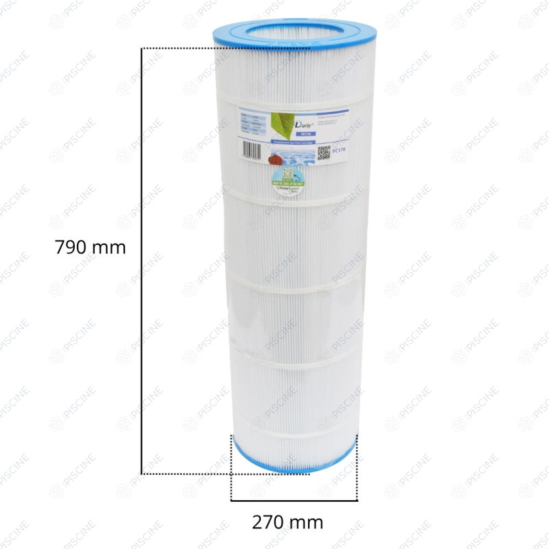 Cartouche filtrante Compatible Pentair Clean & Clear 150, Predator 150 C-9415/PAP150-4 (Darlly) - réf. PC170