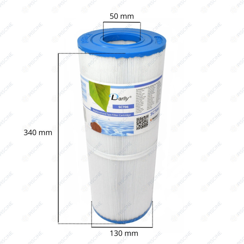 Cartouche Filtrante Compatible Spa 40506 / C-4950 / PRB50-IN / T-4950 / FC-2390 ( Darlly ) - réf. SC706