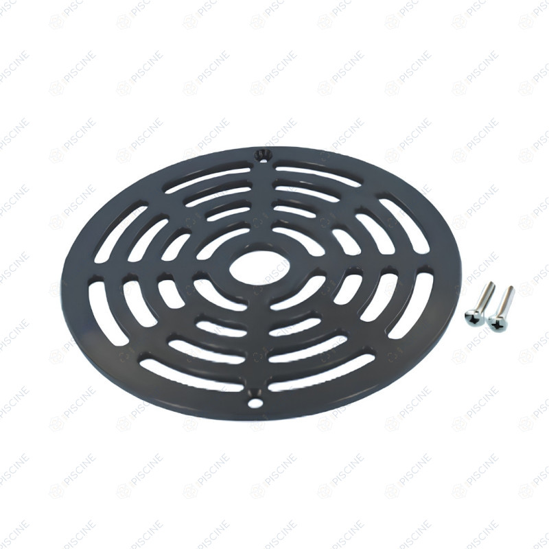 Grille + vis bonde de fond easyline gris anthracite (Astralpool) référence 4402020021