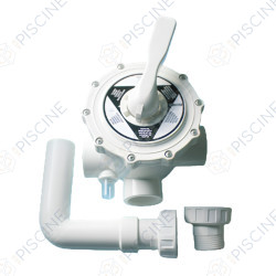 Vanne Side multi 2" blanche avec jonctions vissees dessus/collee dessous - 11156 (ASTRAL) Vanne Side CLASSIC 2'' (avec montage)