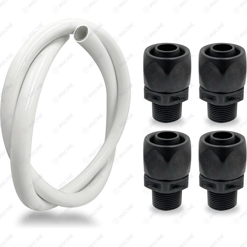 Kit Instal, Surpresseur Simple (tuyau + 4 embouts) (surpresseur ancien) (Polaris) Surpresseur Polaris BOOSTER (ancien modèle)