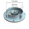 Flasque avant 0.5 à 1.5CV (roulements 6203) (ACIS) - référence C-B526-11-R2