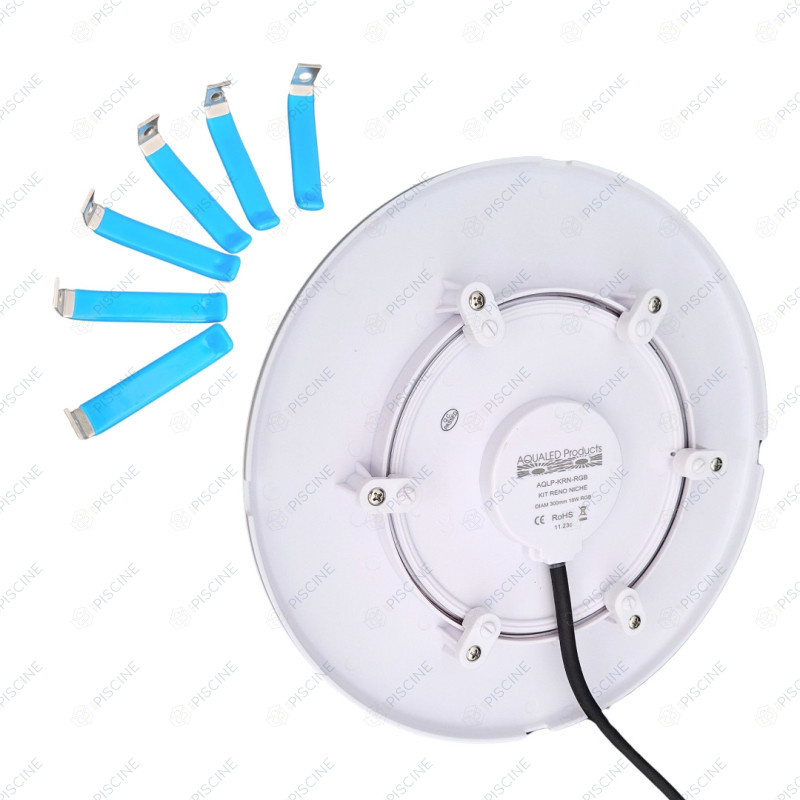 Projecteur LED Piscine Rénovation 6000K Blanc Froid KRN | Remplacement Projecteur Niche Projecteur LED Piscine Rénovation 6000K Blanc Froid KRN | Remplacement Projecteur Niche