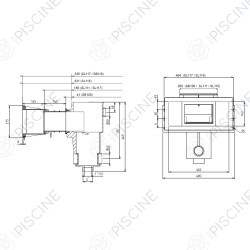 Skimmer BWT SL-119 Sable béton/liner | 40061085 Skimmer BWT SL-119 Sable béton/liner | 40061085