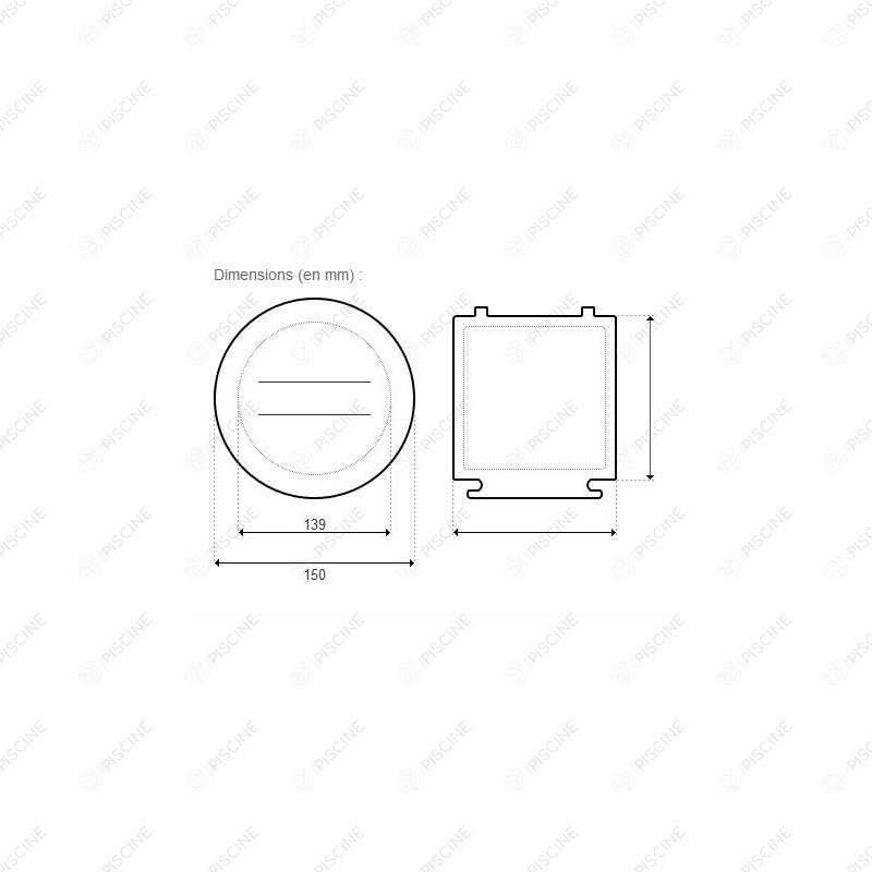 Couvercle transparent pompe MCQ reference C-B469-05 Couvercle transparent pompe MCQ reference C-B469-05