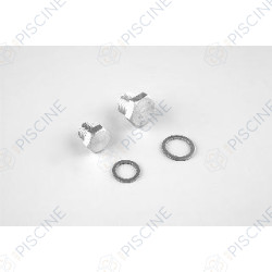 Bouchon de Vidange pompe Fonte 3000 tr/mn - 5,5 CV, x2, avec Joints (ASTRAL) Pompe ARAL C3000 en fonte ASTRALPOOL