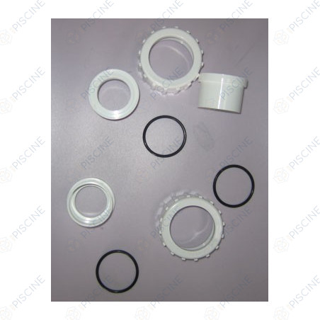 Kit connexion vanne (3 raccords union avec écroux et joints) Filtre SAB Cristal-Flo (STA-RITE) reference PKG50