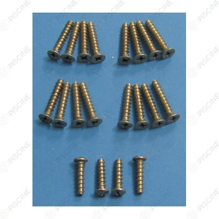 Jeu de vis face avant 30 et 20 mm -SK SP1085 (HAYWARD) Skimmer SP1075 à SP1085
