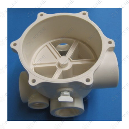 Corps de vanne side 1 1/2'' a visser V6 SM10 AO blanche - (Peraqua-Praher) Vanne Side Ocean V6 1"1/2
