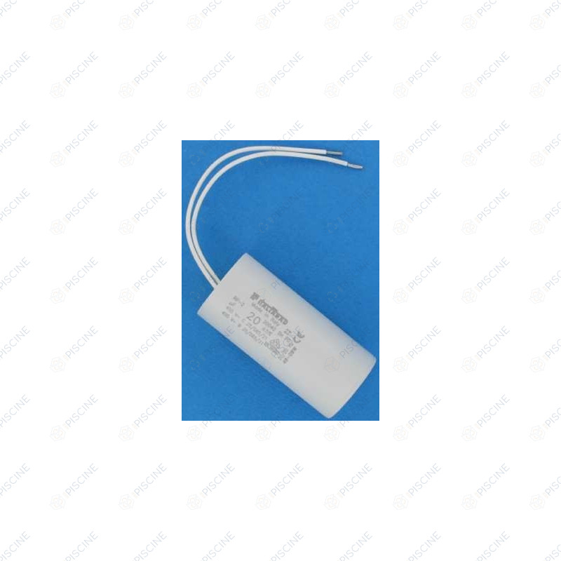 Condensateur à fils 20 µF pompe HGS/HGV 86x38 mm -1.5CV  (HYDROSWIM) reference 10002556