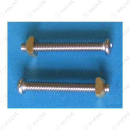 Vis de bride de serrage M6*50 avec écrous -kit de 2 - (ACIS) reference 89010119