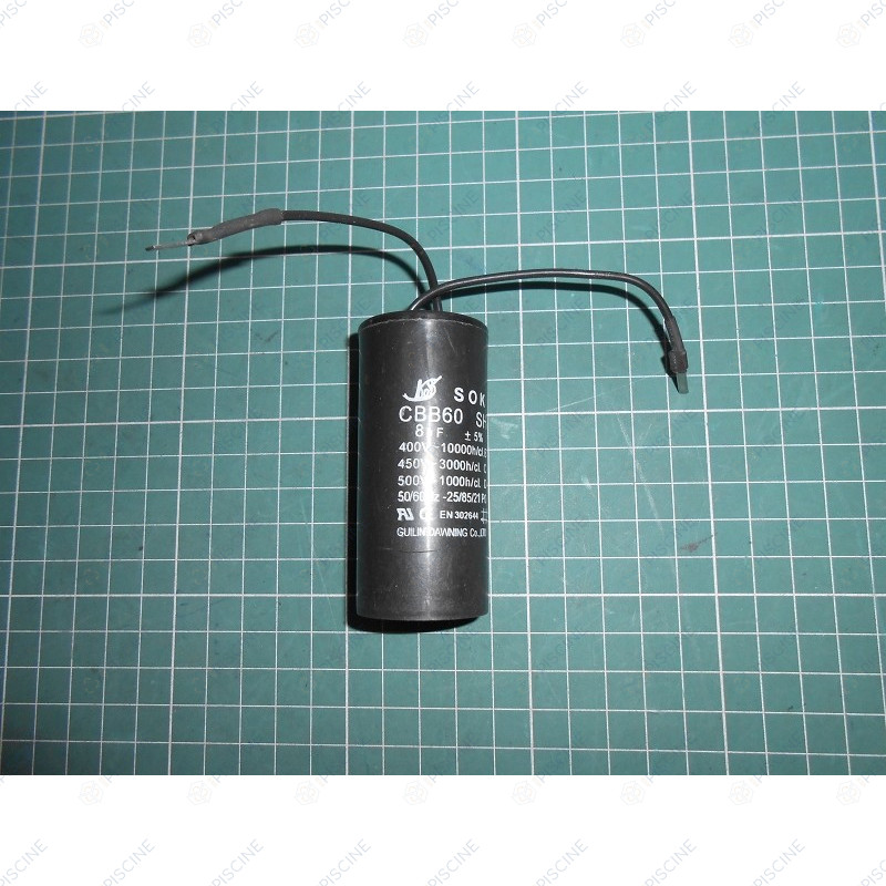 Condensateur 8 µf (pompe Alaska 1/3cv) (Astral) Pompe ALASKA ASTRALPOOL