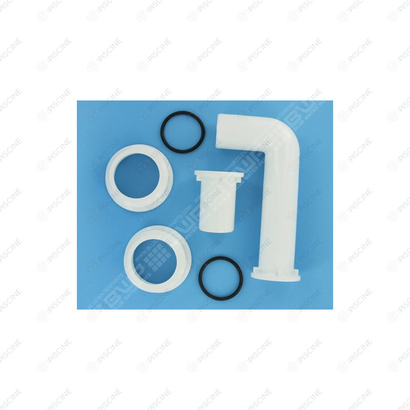 Kit jonction vanne AST (droit et coudé) 1 1/2'' à coller - (Peraqua) Vanne Side Ocean V6 1"1/2
