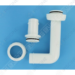 Kit jonction vanne HAY 1 1/2'' à coller - (Peraqua) Vanne Side Ocean V6 1"1/2