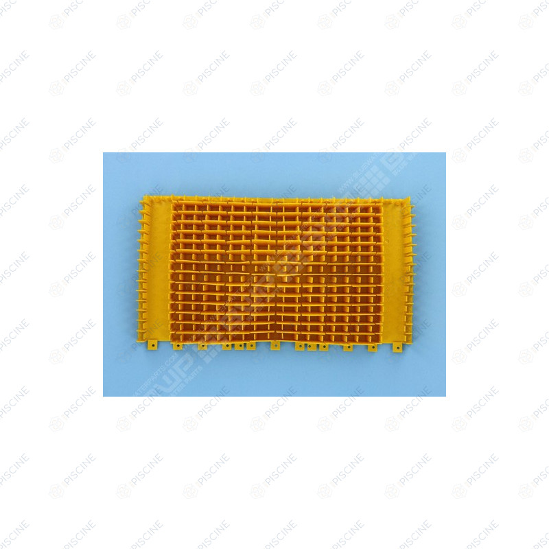 Brosse PVC jaune (modèle à anneau) pour Dolphin SWASH CL, BALY, FACIL'O, OZEO