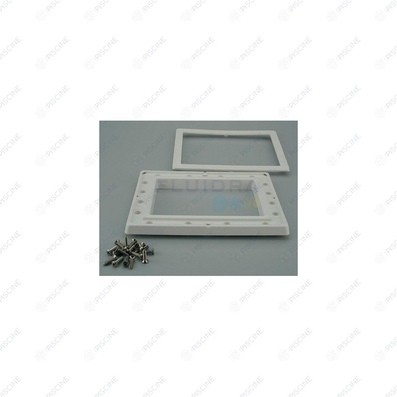 Bride SK PM + enjoliveur + vis metriques - Liner (ASTRAL) Skimmer STANDARD 15 Lts PM/GM piscine Béton/Liner