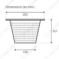 Panier SK Standard (remplace ref. SPC448)  (CERTIKIN) Skimmer