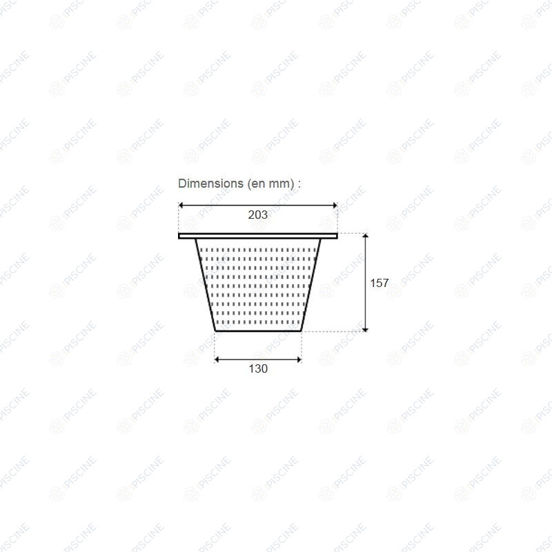 Panier SK Standard (remplace ref. SPC448) (CERTIKIN) Skimmer Panier SK Standard (remplace ref. SPC448) (CERTIKIN) Skimmer