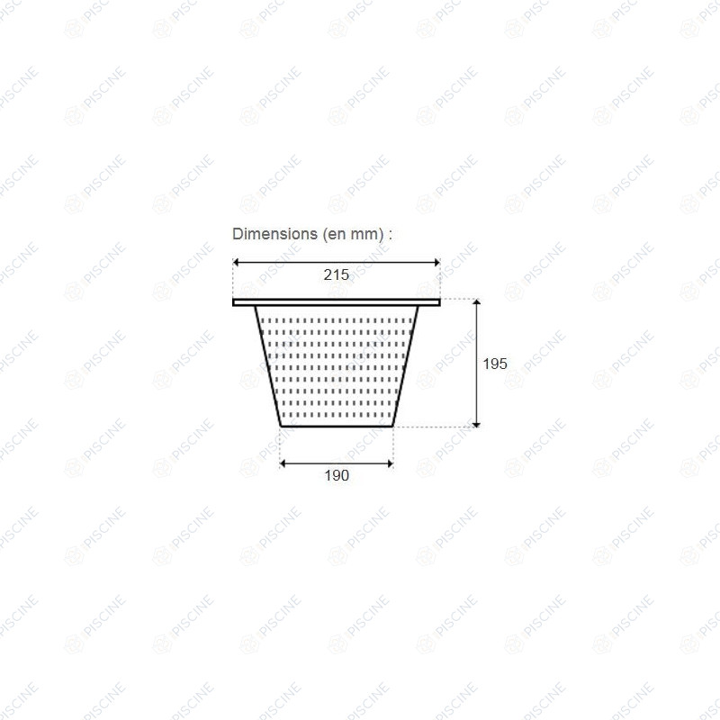 Panier SK Admiral American Product (PENTAIR) Skimmer American Product ADMIRAL Panier SK Admiral American Product (PENTAIR) Skimmer American Product ADMIRAL