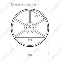 Joint étoile 2'' profil plat et gorges Vanne Pac Fab Hi-Flow H-26-1142 (Pentair) reference H-27-2409 Joint étoile 2'' profil plat et gorges Vanne Pac Fab Hi-Flow H-26-1142 (Pentair) reference H-27-2409