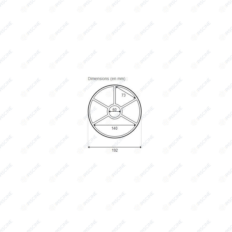 Joint étoile 2'' profil plat et gorges Vanne Pac Fab Hi-Flow H-26-1142 (Pentair) reference H-27-2409 Joint étoile 2'' profil plat et gorges Vanne Pac Fab Hi-Flow H-26-1142 (Pentair) reference H-27-2409